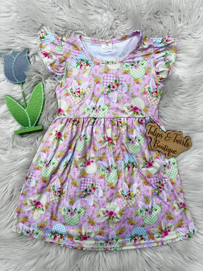 Adorable easter mouse ears dress for girls with all over mouse ears gingham print. Perfect for the most magical place on earth.